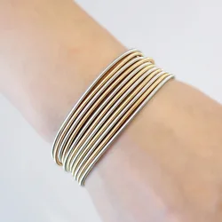 Metal Jewelry Fashion Classic Exquisite Unisex Gift Mini Guitar String Combination Mixed Color Set Spring Retractable Bracelets