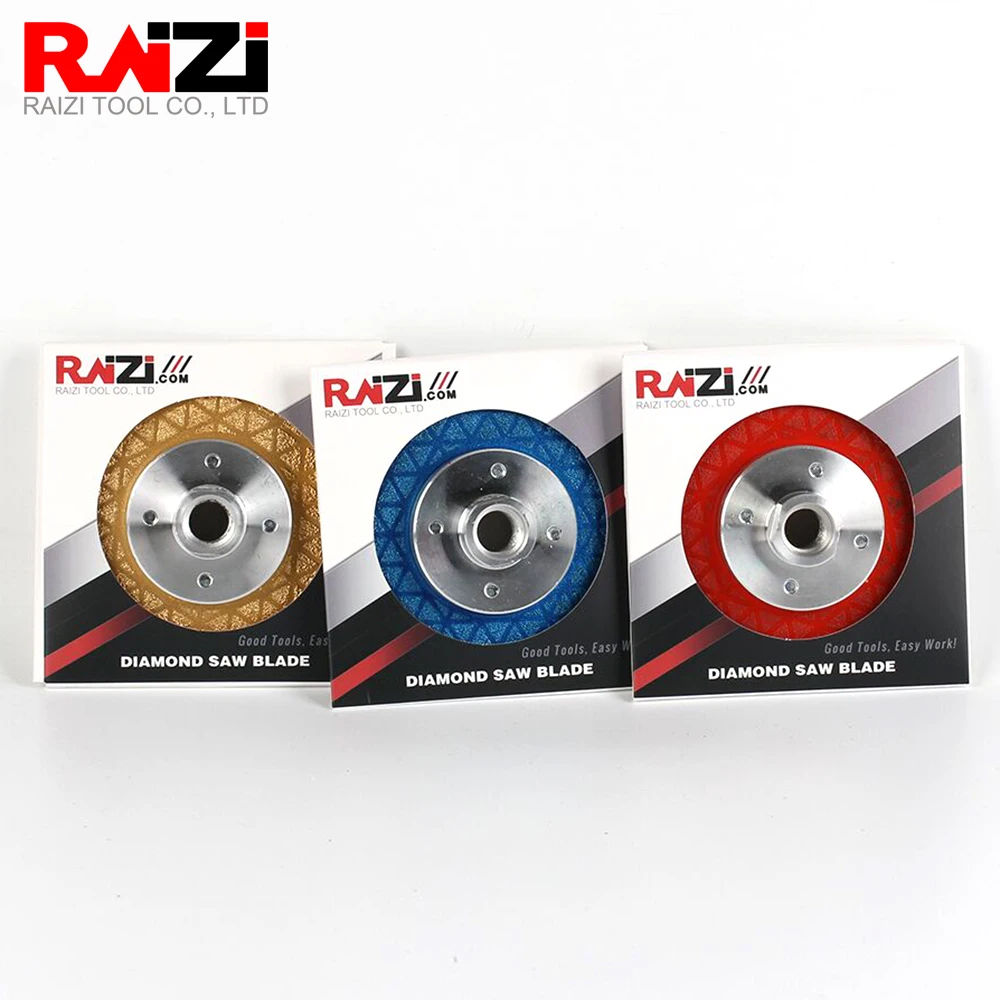 Raizi 100/115/125mm Diamond Cutting Disc for Marble Concrete Ceramic Tile Cut Blade Angle Grinder Circular Saw Blade With Flange