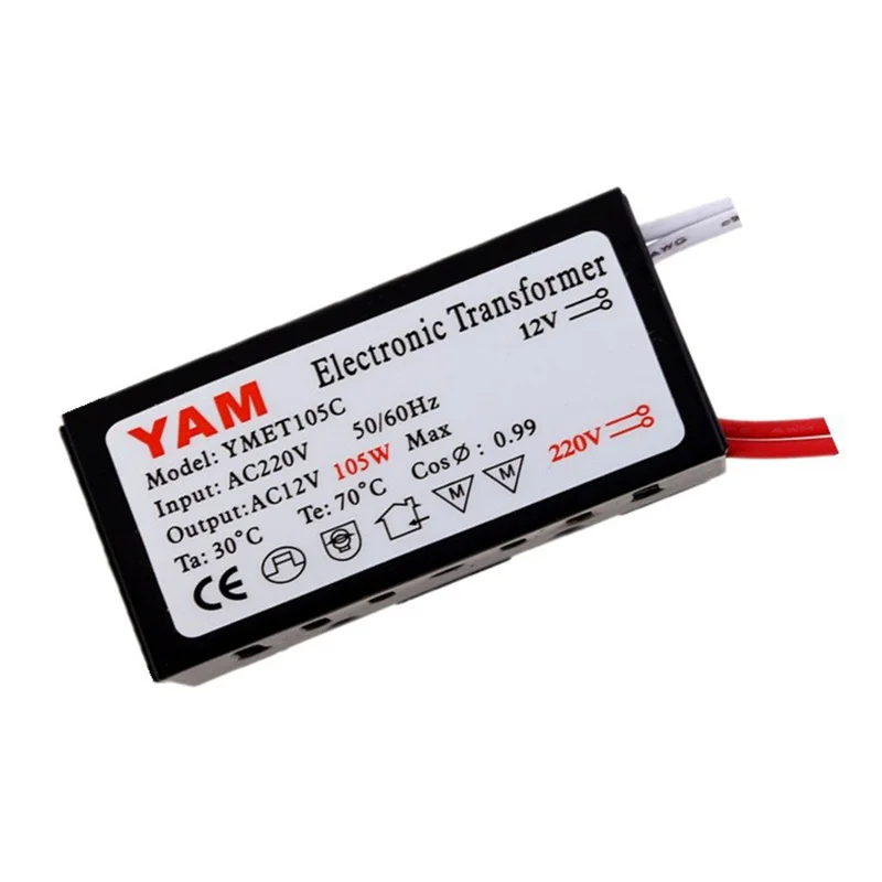 Transformator elektroniczny AC110V AC220V do lamp halogenowych G4 20-250W sterownik lampy LED konwerter zasilania z wyjściem AC12V