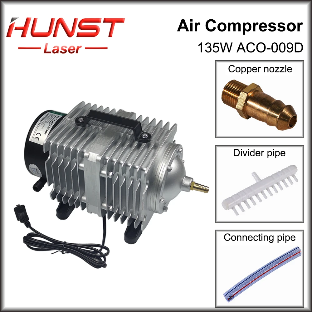 Imagem -03 - Hunst-compressor de ar Elétrico Bomba Magnética 110v 220v Aco009d para Gravação a Laser Co2 Máquina de Corte 135w