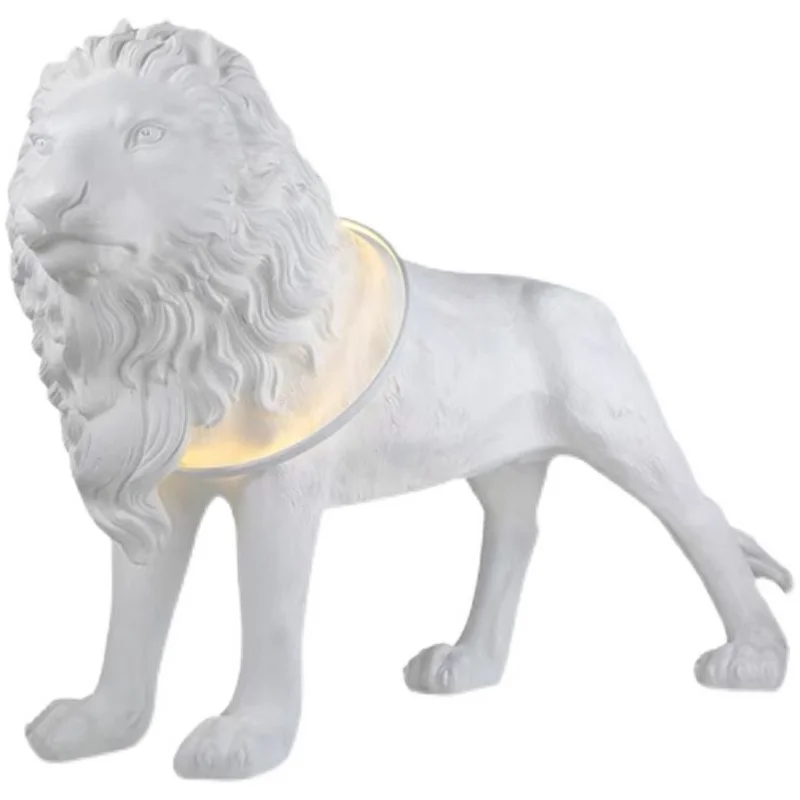 

Nordic Post-Modern Lion Sculpture Floor Lamp Modern Living Room Villa Hotel Sample Room Lamps