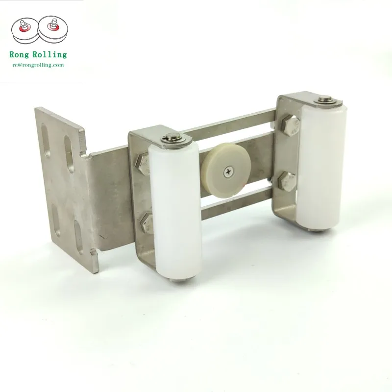 Stainless Steel Sliding Door Roller 201/304 Anti-Collision Clip Nylon Guide Wheels/Pulleys for Smooth Door Sliding