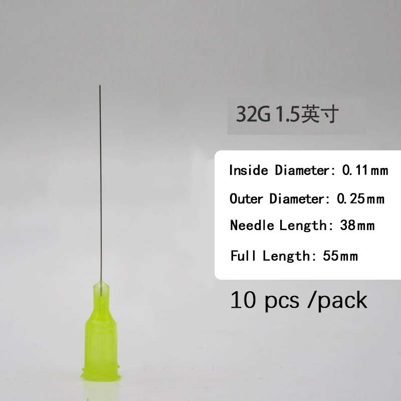 

Wholesale ,32G ,Dispensing Needles Syringe Needle 32G 1.5 Inch Length, Blunt Tip, Screw Interface , Non-sterile , 10 pcs /pack