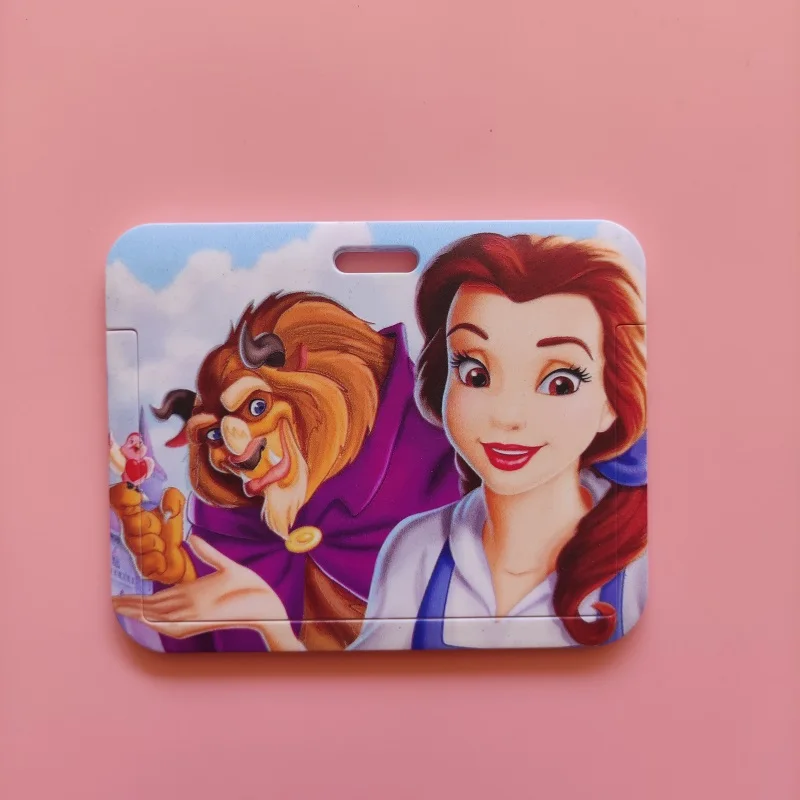 Disney Pincess Girls Women Name Card Cover Campus Card Bag Card Holder Id Card Case Horizontal Design