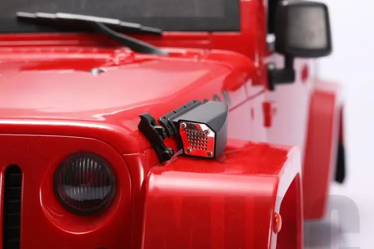 Djrc 1/10 Rc Auto Parti Modificate Scx10 Iii Wrangler Km2 Doppio Aquila Filtro Aria Stile Motore Grande Flusso di Aspirazione Aria Rc Carros