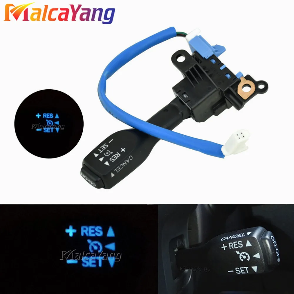 Z niebieskim przełącznikiem tempomatu LED dla Toyota Corolla Yaris Vios Wish Auris Prius Previa RAV4 84632-34011 84632-34017