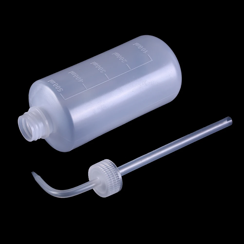 Panjang Melengkung Transparan Botol Air Liquid Container Botol Semprot Ketel Air Alat Laboratorium