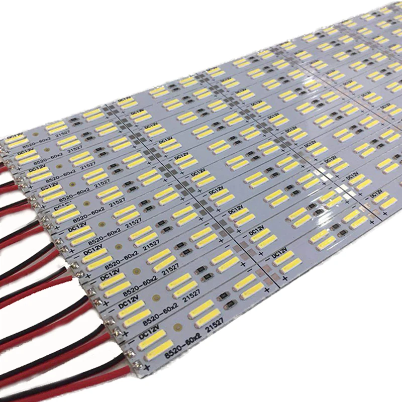 10PC 8520 SMD LED Bar Lights DC12V Non Waterproof White Cool White 50CM Hard Cabinet Bar Lights