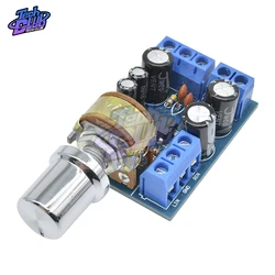 TDA2822 TDA2822M DC 5V 12V Mini 2.0 Channel 2*1W Stereo Audio Power Amplifier Board CAR Volume Control Potentiometer Module