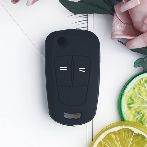 Силиконовый чехол для ключей KEYYOU для Vauxhall, Opel, Corsa, Astra, Insignia, Vectra, Mokka, Zafira, 2 кнопки, флип-чехол для телефона