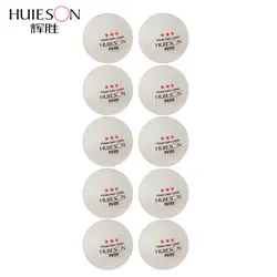 Huieson 10pcs New Material Table Tennis Ball 40+mm Diameter 2.8g 3 Star ABS Plastic Ping Pong Balls for Table Tennis Training