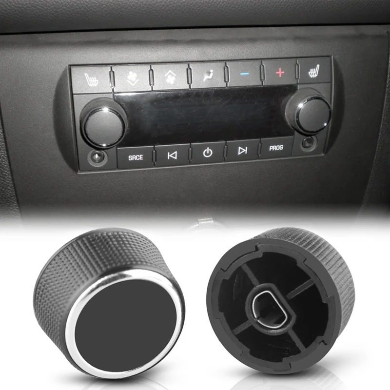 NEW-Rear Radio Audio Volume Control Knob Dial Tuner For 07-13 Chevy Tahoe Chevrolet Silverado Gmc Acadia Sierra Denali Yukon Gm