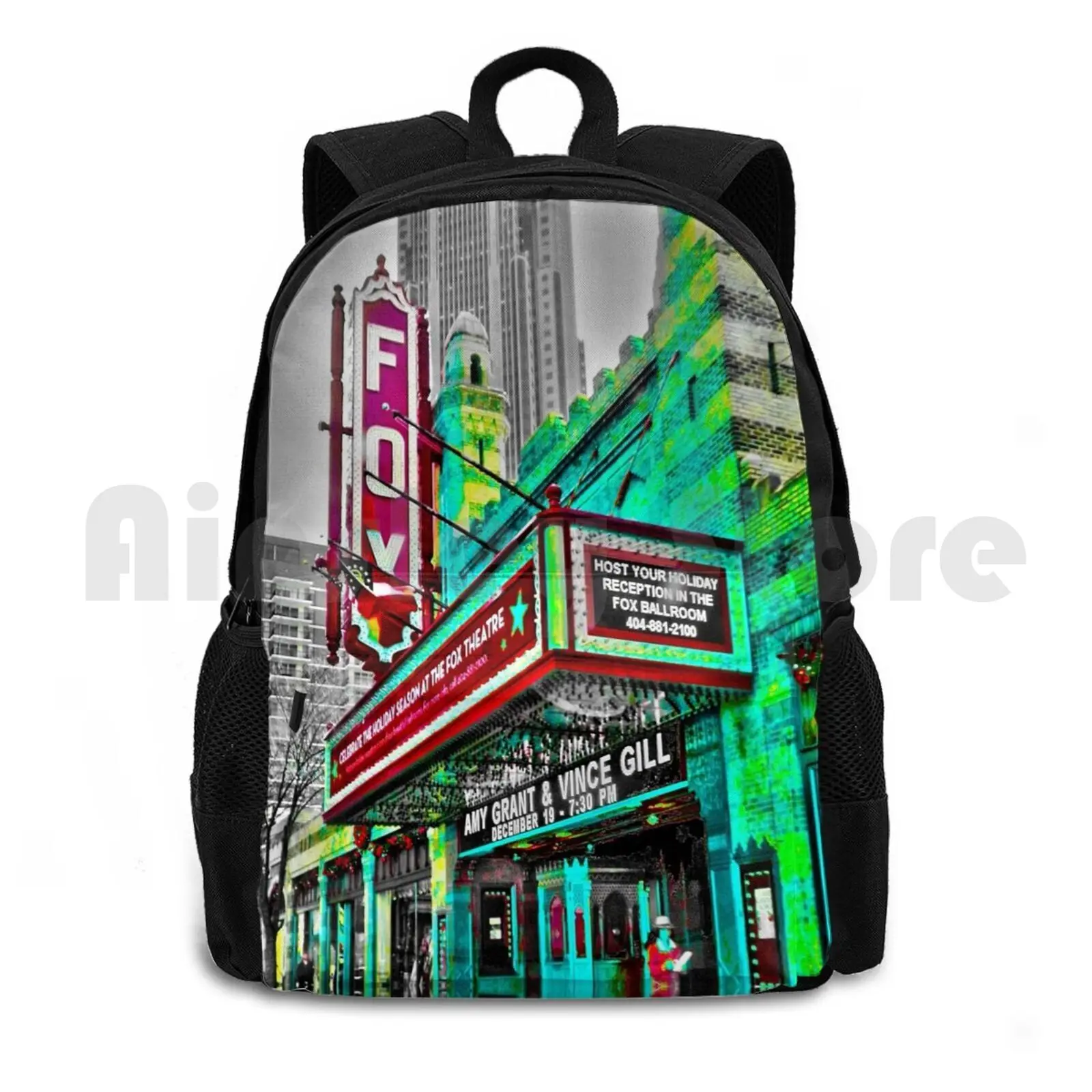 

The Fabulous Fox Theater-Atlanta , Georgia Outdoor Hiking Backpack Waterproof Camping Travel Fox Theater Fabulous Atlanta