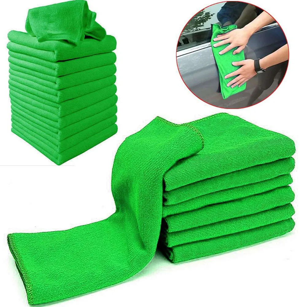 

10pcs Extra Soft Car Wash Microfiber Towel Car Cleaning Drying Cloth Car Care Cloth Detailing Car WashTowel Never Scrat