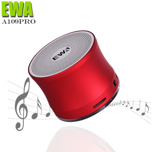 EWA-Altavoz Bluetooth 109PRO, reproductor de música inalámbrico portátil de Metal, HIFI, TWS, sonido fuerte, tarjeta SD