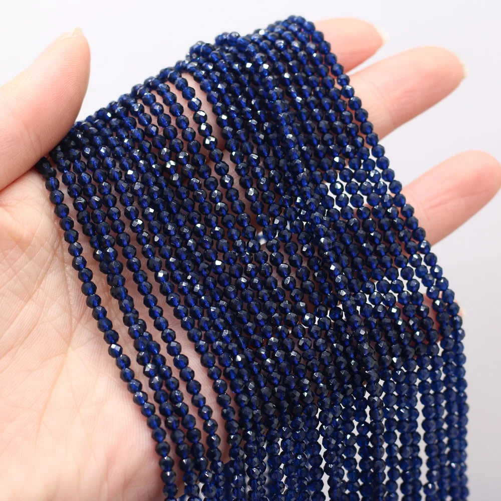 Natural Stone Small Beads Section Round Spinels Loose Beads for Jewelry Makin Bracelet Necklace Gift Size 3mm