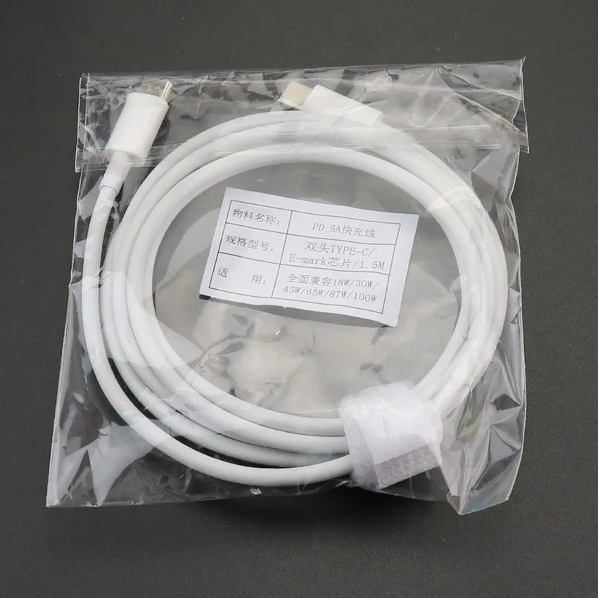 كابل USB من النوع C إلى النوع C ، شحن سريع ، 45 واط 65 واط 100 واط ، لهاتف Xiaomi Redmi Note 9 8 7 PD 5A ، Samsung 1 متر 1.5 متر 2 متر