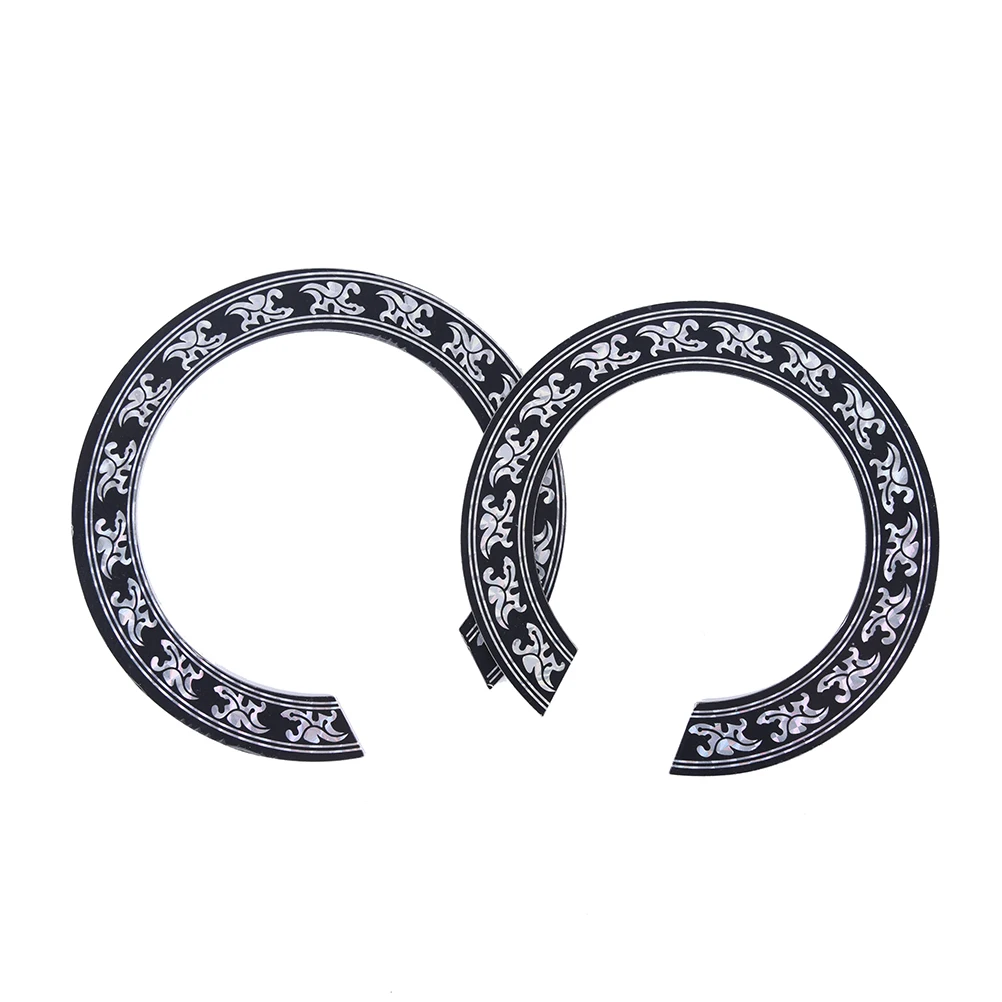 2020 neue Harte PVC Gitarre Kreis Sound Loch Rosette Inlay für Akustische Gitarren Aufkleber Zubehör 94mm 104mm