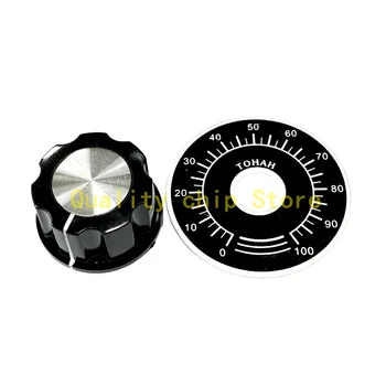 1 Set Kit manopola potenziometro MF-A03 Manopola quadrante + MF-A03 Manopola in bachelite con scala in lamiera Set potenziometro digitale