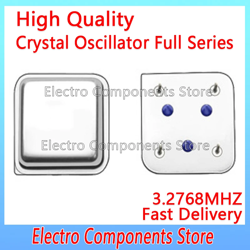 3PCS In-line Quartz Crystal 3.2768MHZ 3.2768M Active Crystal Oscillator Half-size Square Clock Square Half Size 4Pin DIP-4