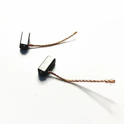 10pcs 5 x 6x 14 Carbon Brushes Wire Leads Generator Motor Brush For Generic Electric Motor Replacement Micro rotary tool