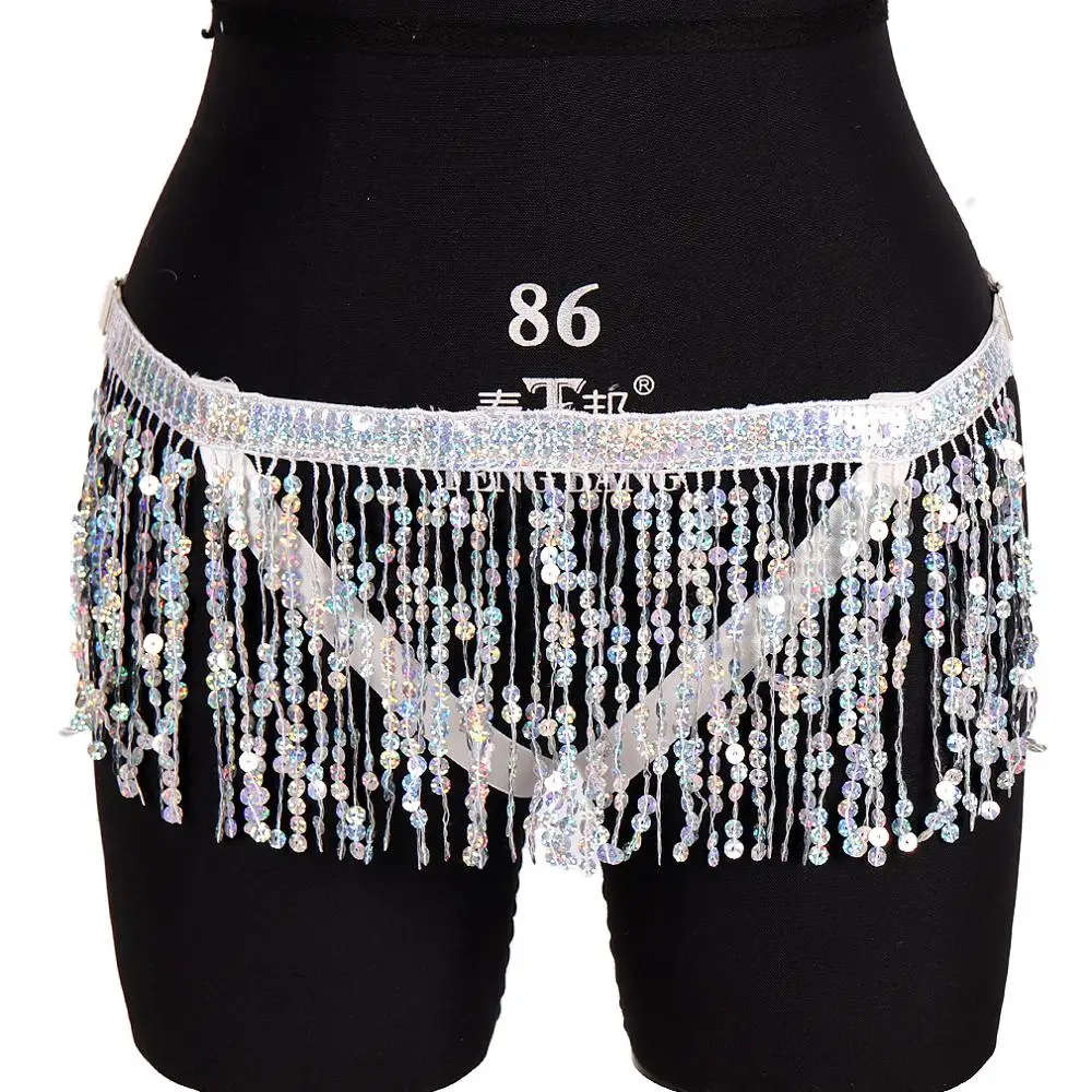 

White Tassel Waist Harness Garter Belt Hollow Out Sexy Lingerie Panties Punk Goth Plus Size Elastic Dance Rave Women Bondage