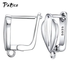 Neues Design Oco Hook DIY Ohrringe fiskatiert handgefertigte Frau 925 Silber Silber Schmuckzubehör machen Accessoires 6 Hauptverkauf verkauft Cholar 925 - №5