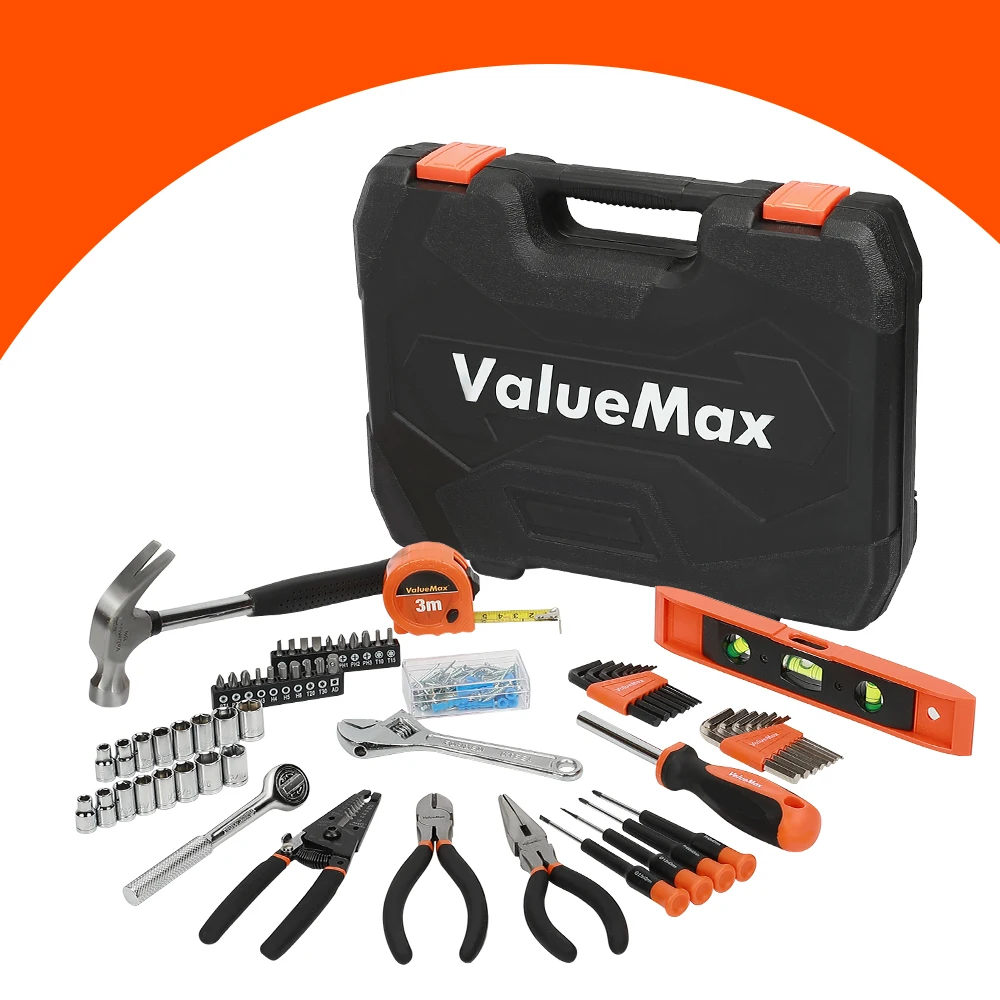 ValueMax 8PC-150PC Set di strumenti domestici per Set di strumenti di riparazione domestica kit di utensili domestici con cacciaviti pinze martello utilità scatola di coltelli