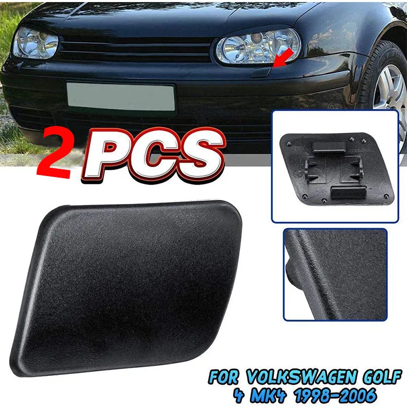 

Car Accessories Left & Right Front Headlight Washer Sprayer Cover Cap For Golf 4 IV Mk4 1998 1999 ~ 2006 1J0955110A 1J0955109A