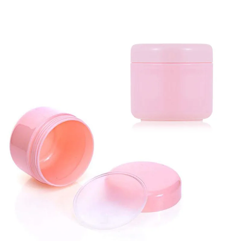 Tarros de maquillaje vacíos, botellas de muestra recargables, loción, crema facial de viaje, contenedor de cosmético blanco, 10g/20g/30g/50g/100g,