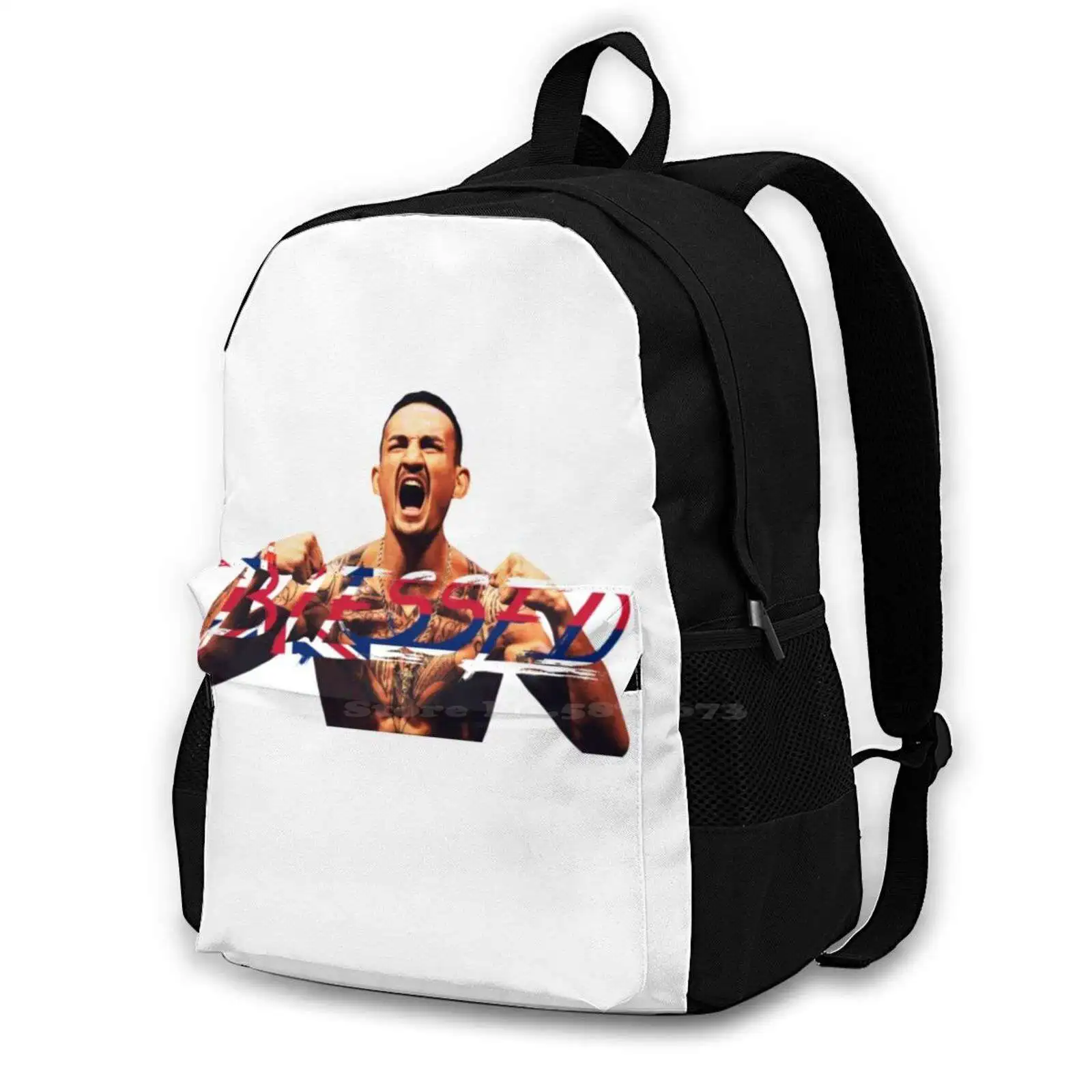 Max Holloway Blessed Backpack For Student School Laptop Travel Bag Max Holloway Holloway Blessed Hawaii Mcgregor Boxing