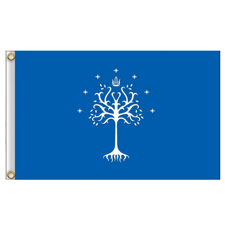 3\' x 5\' 90x150cm Lord Ring Horse Tree Banner Flag Astany White Tree of Gondor Tolk Wall Hanging Stark Home Party KTV Cosplay