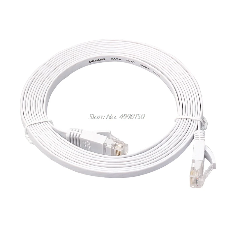 Cabo chato de rede ethernet cat6, para roteador pc