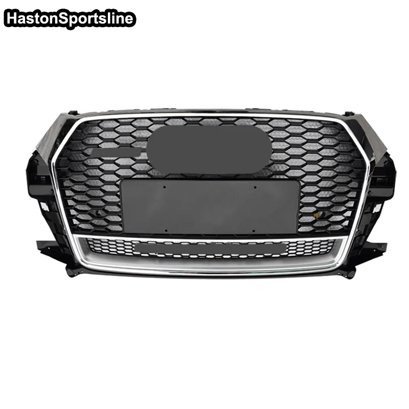 RSQ3 Q Style Front Sport Hood Grill for Audi Q3 SQ3 Sline 8V 2016-2018 Car Styling Accessories