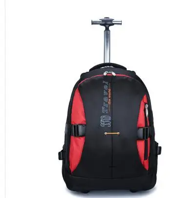 Imagem -02 - Mochila Masculina com Rodas Carrinho para Viagem de Grande Capacidade com Malas para Laptop