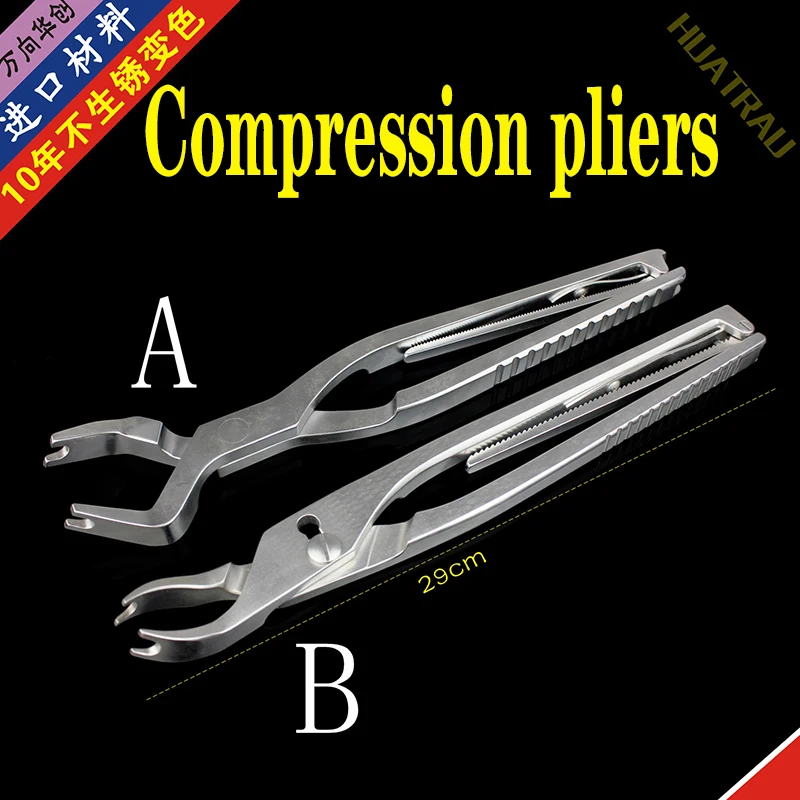 Orthopedic instrument medical spinal lumbar bone compression forcep spine vertebral titanium rod Vertebrae pressurize reduction