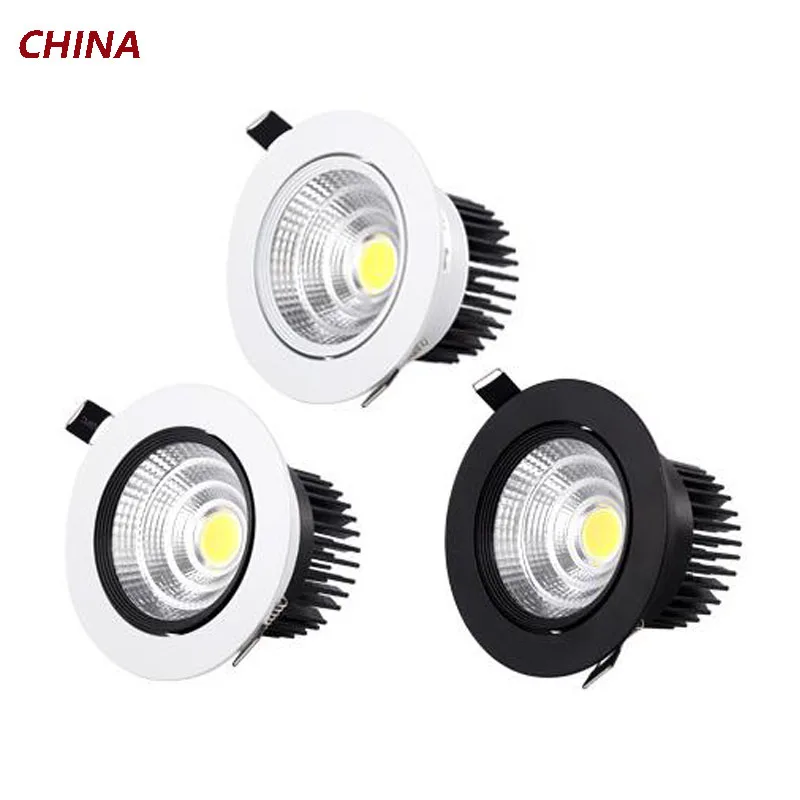 

Led Anti-Glare Light Embedded Tricolor COB Ceiling Light Clothing Store Shopping Mall Hotel Living Room Down Light