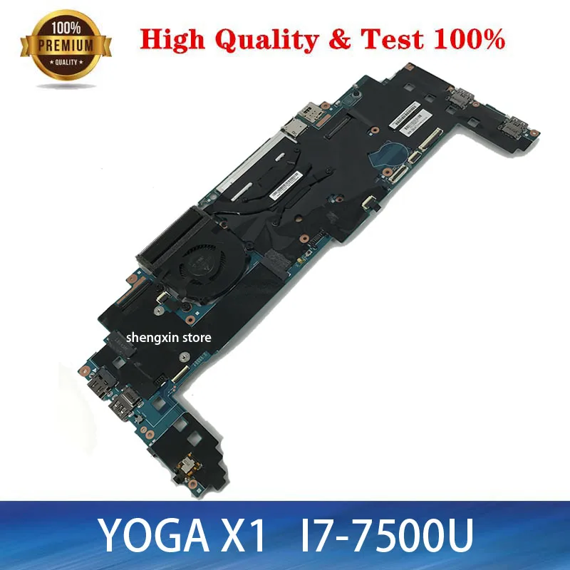 

Brand NEW 16822-1 LRV2 MB 448.0A913.0011 Mainboard For Lenovo ThinkPad Yoga X1 Laptop Motherboard i7-7500 16GB RAM 01YR149