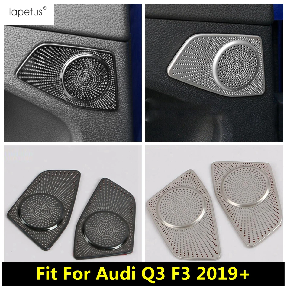 

Door Speaker Audio Stereo Sound Horn Frame Decoration Cover Trim For Audi Q3 2019 - 2024 Stainless Steel Accessories Interior