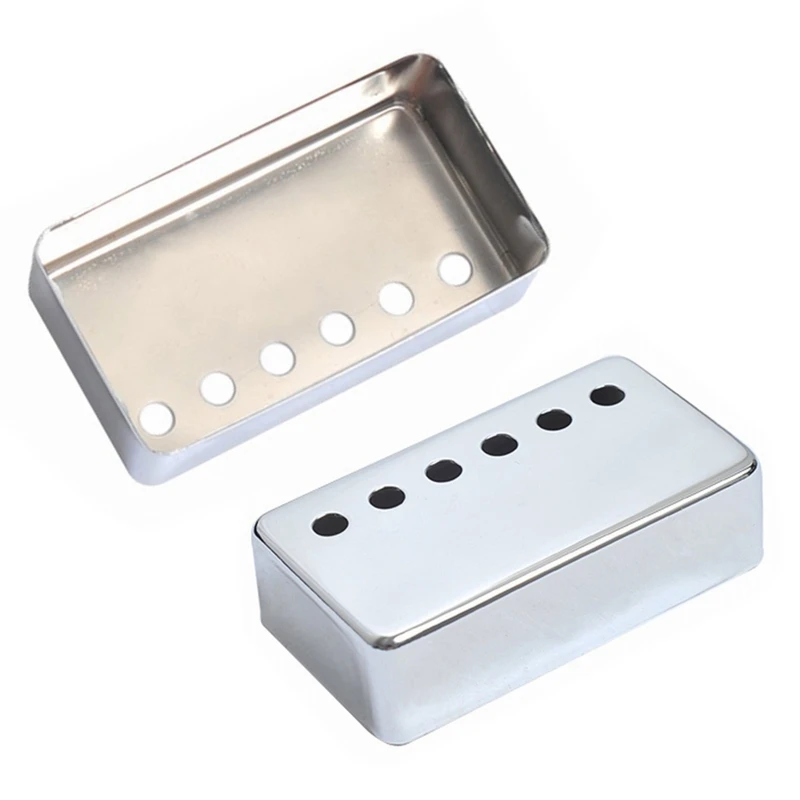 Set of 2 Humbucker Guitar Pickup Cover Nickel Covers 50mm & 52mm P ole Spacing Fits Epphone