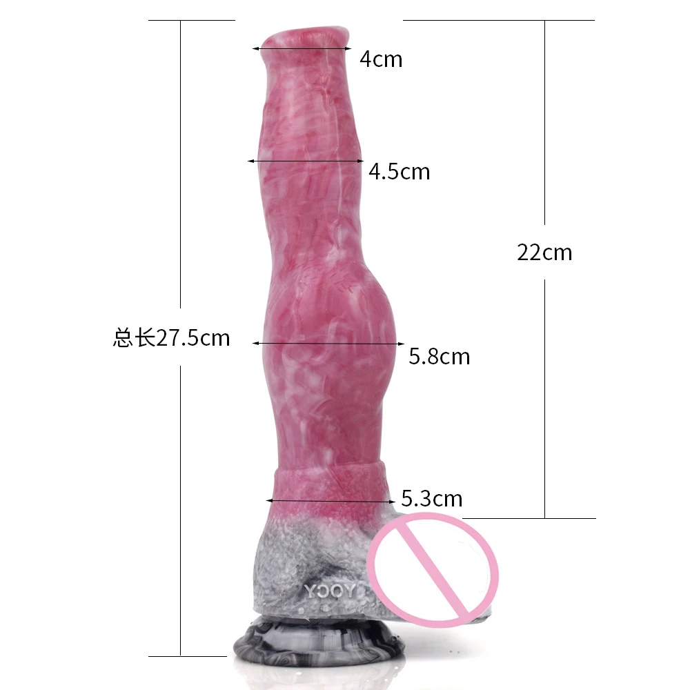 27.5*5.8CM Super Large Dildo Suction Cup Realistic Dog Dick Sex Toys For Woman Gory Raw Meat Color Animal Horse Dog Penis Dildos