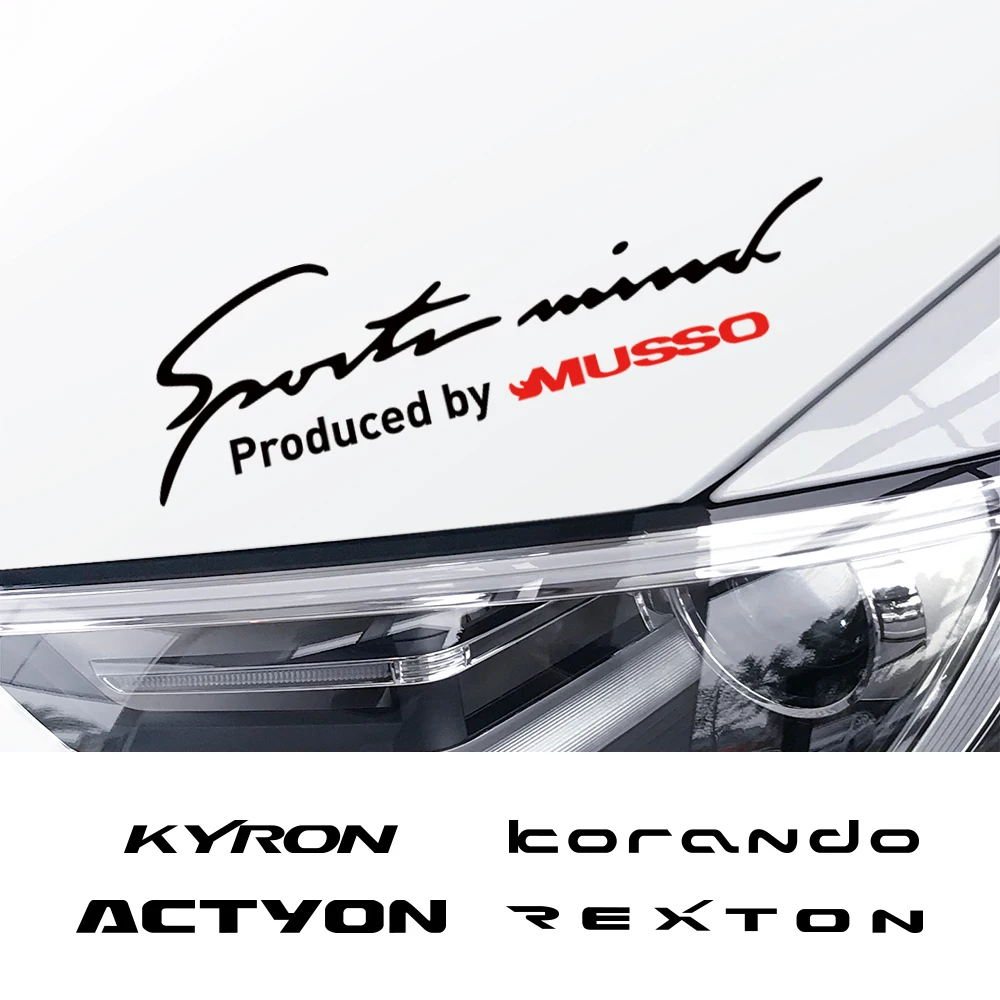 Dla SsangYong Tivoli Korando Actyon Rexton Kyron Musso lampa samochodowa dekoracja krawędzi naklejki i kalkomanie akcesoria foliowe samochodowych