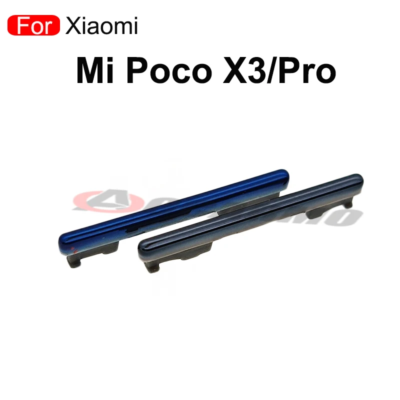 Voor Xiaomi Poco M3 / X3 Pro Volume Up Down Power On Off Side Key Button Reparatie Vervangende Onderdelen