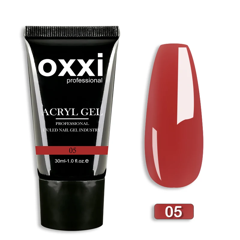 OXXI 30ml Acryl-Gel Semi-permanentes Poly-Nagelgel Maniküre Schnelles Einfaches Gel zur Verlängerung UV LED Aufbaugel Acryl-Gellack Neu