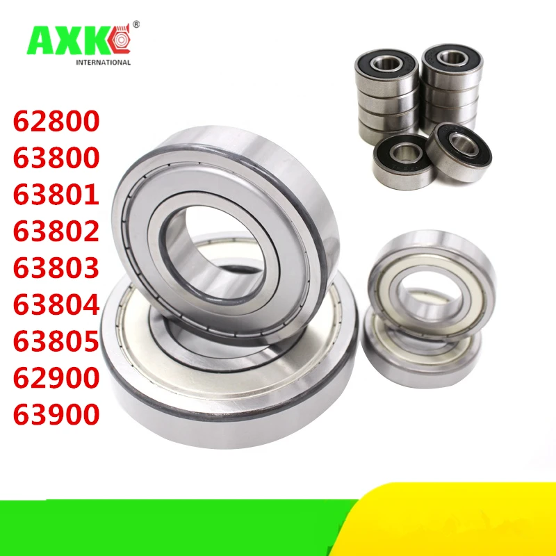 

AXK 62800 63800 63801 63802 63803 63804 63805 62900 63900 ZZ Z RS 2RS Widened Deep Groove ball bearing Embroidery machine