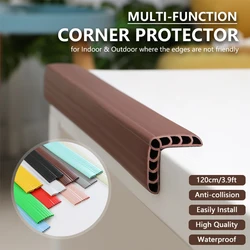 Bumper Strip 3.9ft Corner Protector Baby Proofing Soft PVC Desk Edge Cushion Outdoor Waterproof Stairs Edge Protector For School