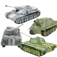 4D Tank Model Building Kits Military Assembly Educational Toys Decoration High-density Material Panther Tiger Turmtiger Assault