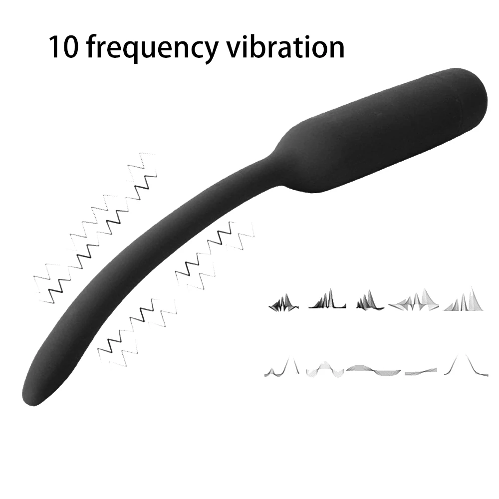 10 Speed Penis Vibrator Urethral Catheter Penis Plug Sex Toys for Men Urethral Vibratior Penis Insertion Urethra Sounds Dilators