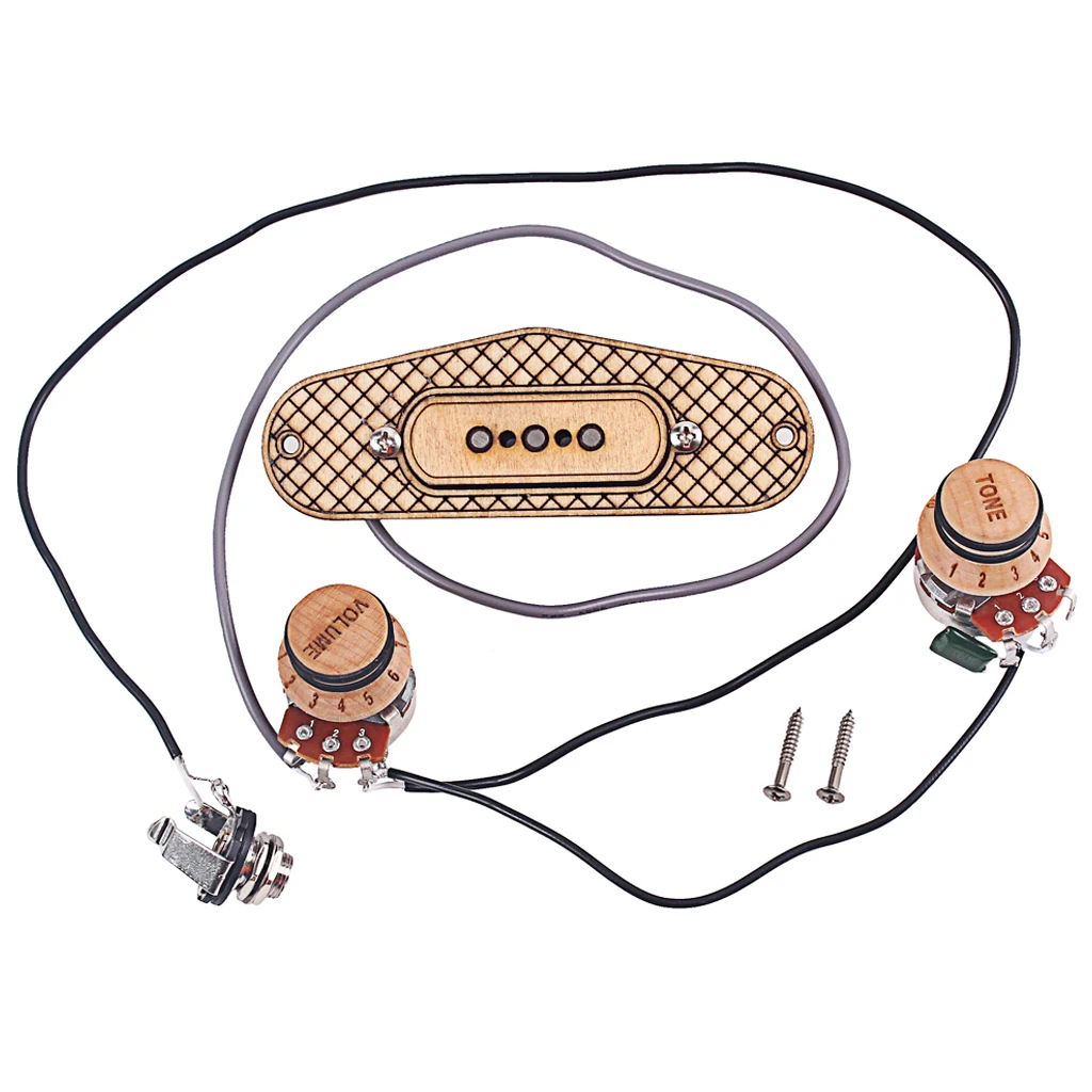 صندوق سيجار للجيتار ، 3 أوتار ، مضخم صوت ، مدخل ، كابل ، أجزاء أداة