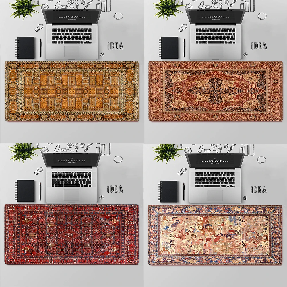 Tapis de souris de jeu grand tapis de souris PC Gamer ordinateur tapis de souris grand tapis de souris beau tapis persan clavier tapis de bureau tapis de souris